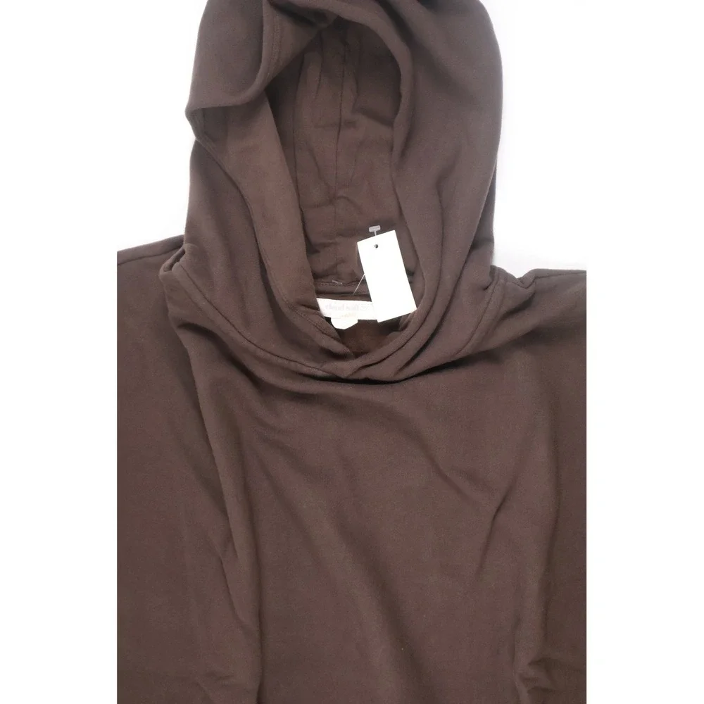 Wild Fable Womens Hoodie Cloud Soft Fleece Brown Solid XL NWT - Picture 6 of 7